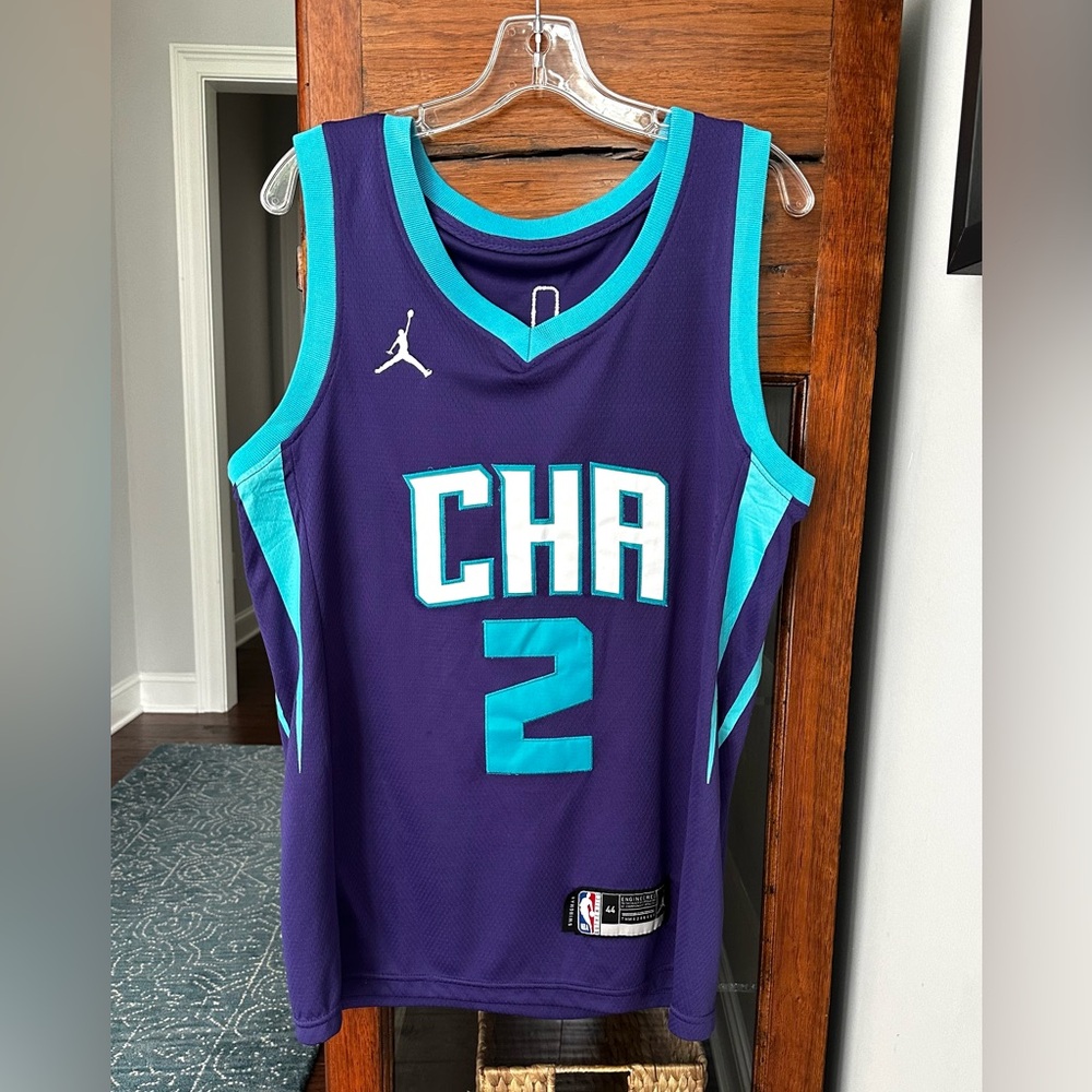 LaMelo Ball Charlotte Hornets Jordan Nike Statement Swingman Jersey Mens Sz 44